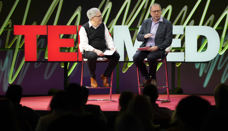 Image of Jay Walker and Peter Piot have a Conversation on the TEDMED 2020 Stage.
